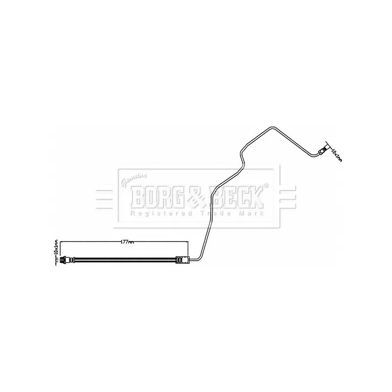 Flexible de frein BORG & BECK BBH8554