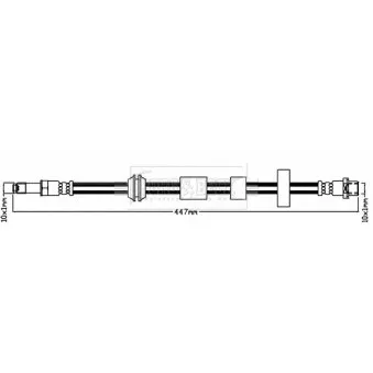 Flexible de frein BORG & BECK BBH8555