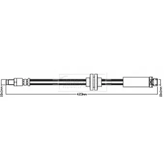 Flexible de frein BORG & BECK BBH8556