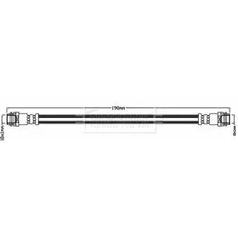 Flexible de frein BORG & BECK BBH8557