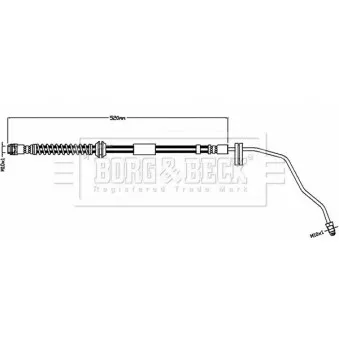 Flexible de frein BORG & BECK BBH8558