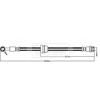 Flexible de frein BORG & BECK BBH8560
