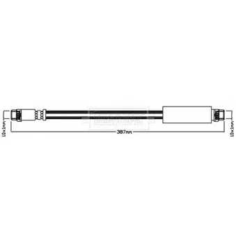 Flexible de frein BORG & BECK BBH8561