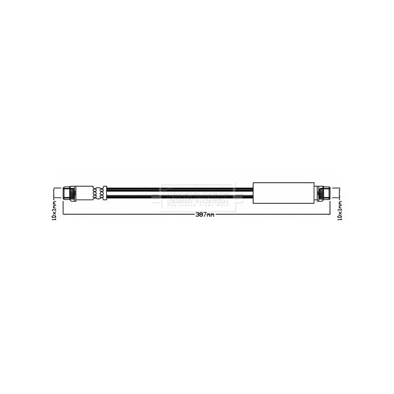 Flexible de frein BORG & BECK BBH8561