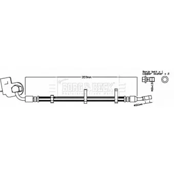 Flexible de frein BORG & BECK BBH8562