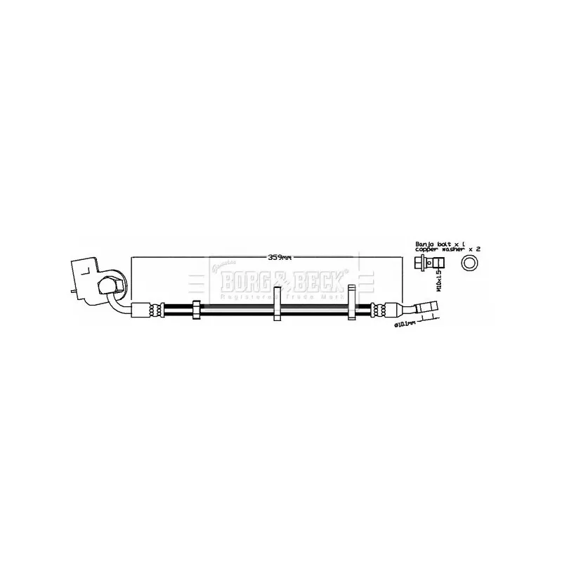 Flexible de frein BORG & BECK BBH8562
