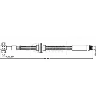 Flexible de frein BORG & BECK BBH8568