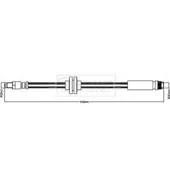 Flexible de frein BORG & BECK BBH8569