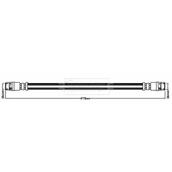 Flexible de frein BORG & BECK BBH8570