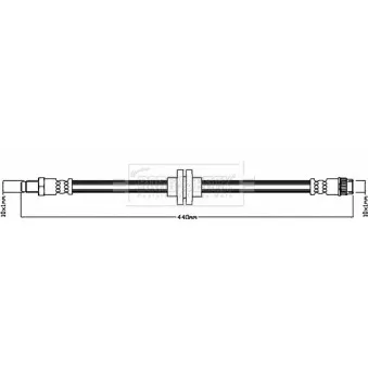 Flexible de frein BORG & BECK BBH8571