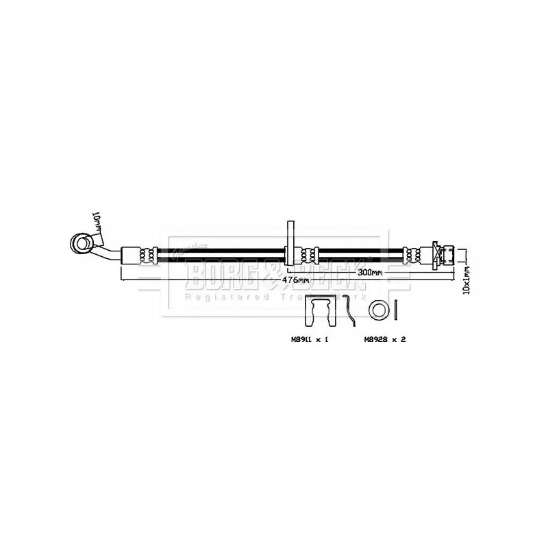 Flexible de frein BORG & BECK BBH8574