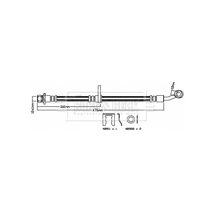 Flexible de frein BORG & BECK BBH8575