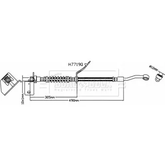 Flexible de frein BORG & BECK BBH8576