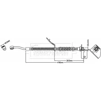 Flexible de frein BORG & BECK BBH8577
