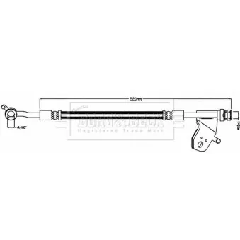 Flexible de frein BORG & BECK BBH8578