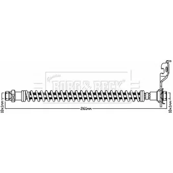 Flexible de frein BORG & BECK BBH8582