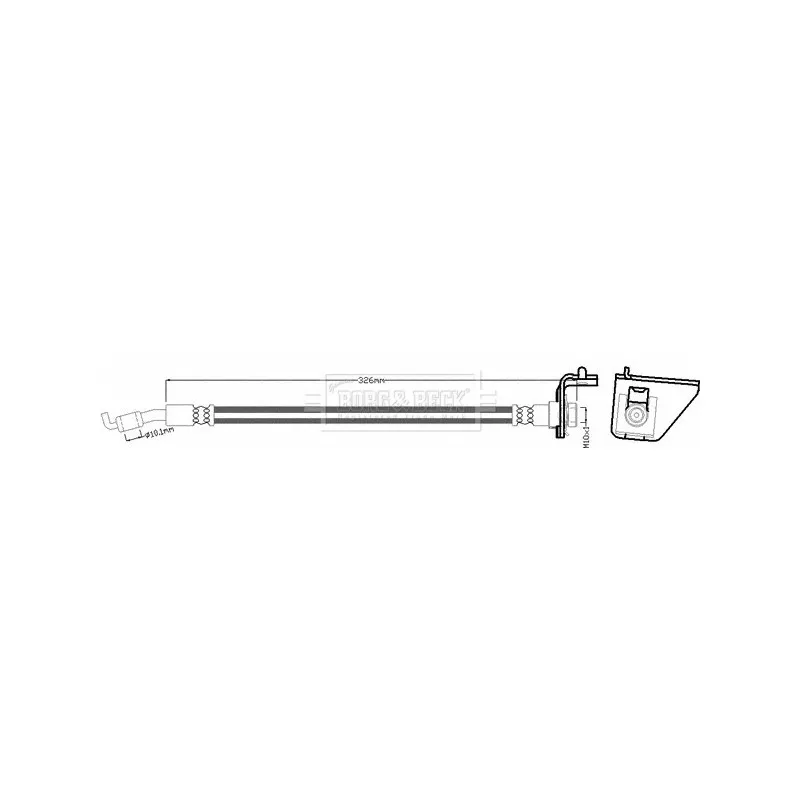 Flexible de frein BORG & BECK BBH8584