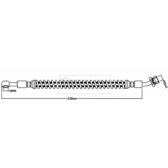 Flexible de frein BORG & BECK BBH8586