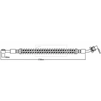Flexible de frein BORG & BECK BBH8587