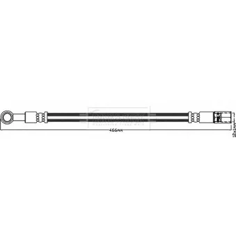 Flexible de frein BORG & BECK BBH8588