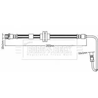 Flexible de frein BORG & BECK BBH8592