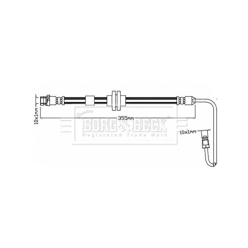 Flexible de frein BORG & BECK BBH8592