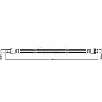 Flexible de frein BORG & BECK BBH8594