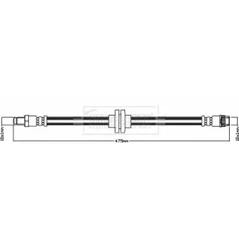 Flexible de frein BORG & BECK BBH8595