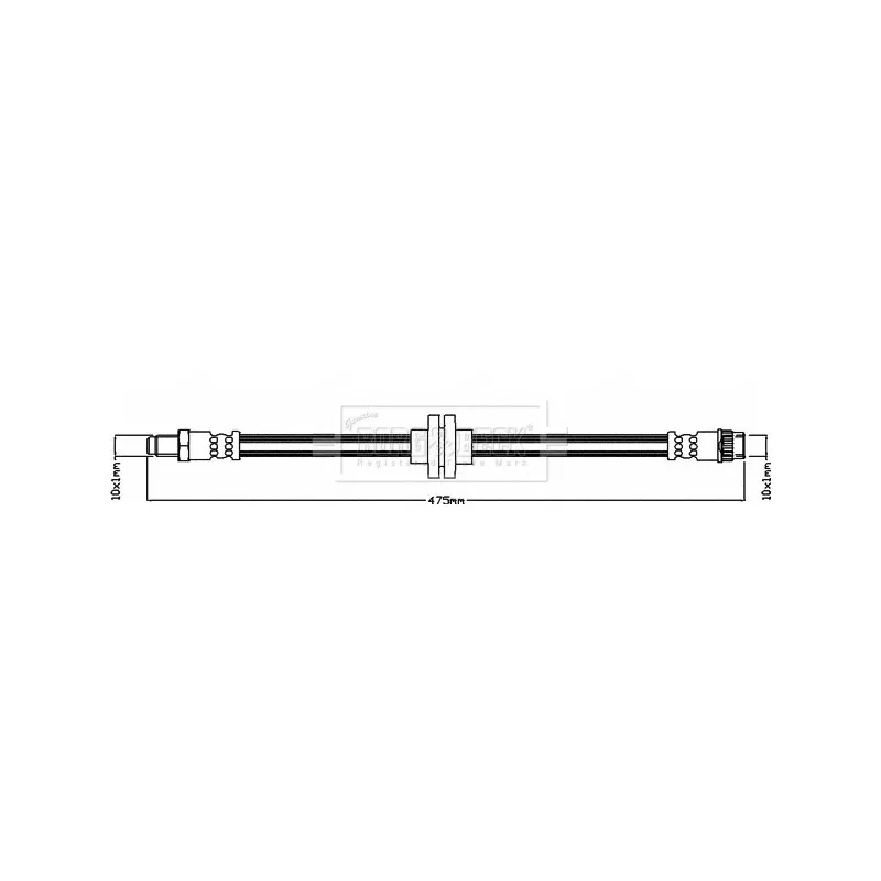 Flexible de frein BORG & BECK BBH8595