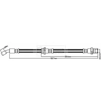 Flexible de frein BORG & BECK BBH8599