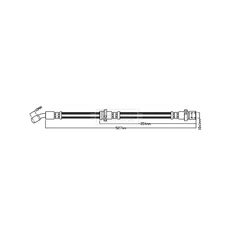 Flexible de frein BORG & BECK BBH8600