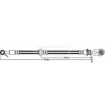 Flexible de frein BORG & BECK BBH8603
