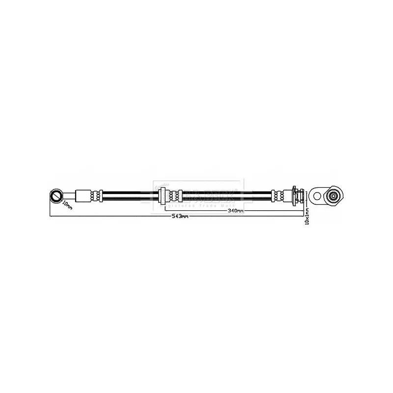 Flexible de frein BORG & BECK BBH8603