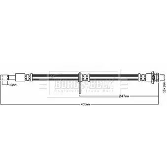 Flexible de frein BORG & BECK