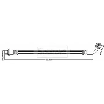 Flexible de frein BORG & BECK BBH8606
