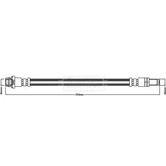 Flexible de frein BORG & BECK BBH8607
