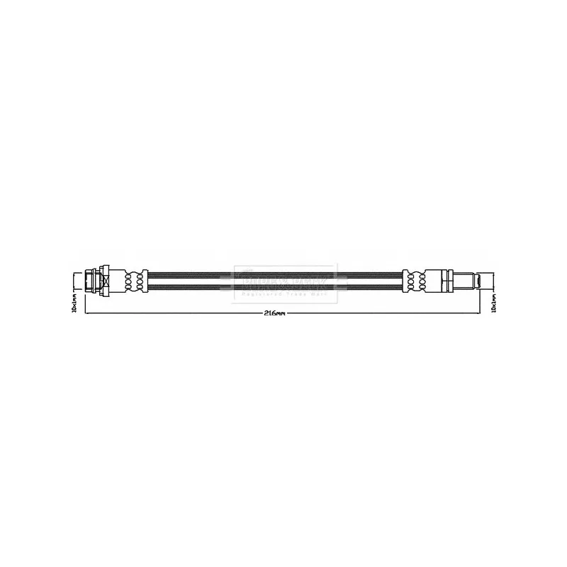 Flexible de frein BORG & BECK BBH8607