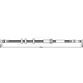 Flexible de frein BORG & BECK BBH8609
