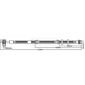 Flexible de frein BORG & BECK BBH8611