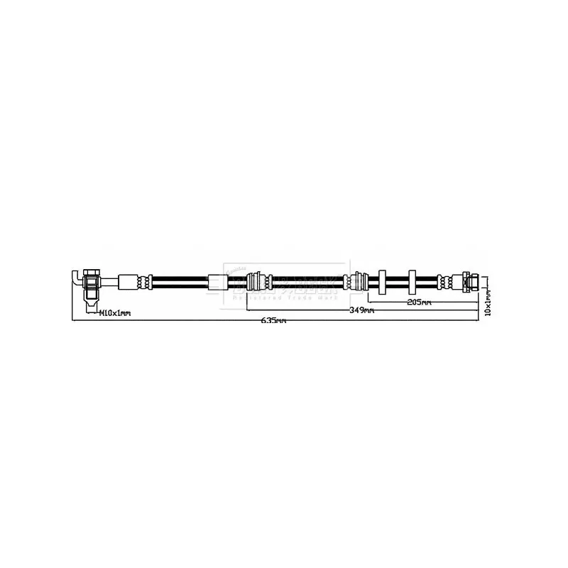 Flexible de frein BORG & BECK BBH8611