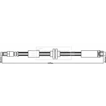 Flexible de frein BORG & BECK BBH8612