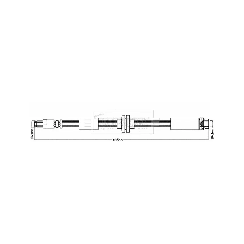Flexible de frein BORG & BECK BBH8612