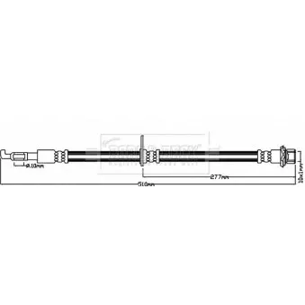 Flexible de frein BORG & BECK BBH8613