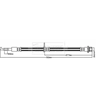 Flexible de frein BORG & BECK BBH8614