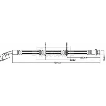 Flexible de frein BORG & BECK BBH8615