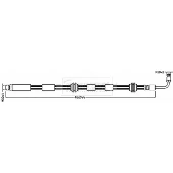 Flexible de frein BORG & BECK BBH8617