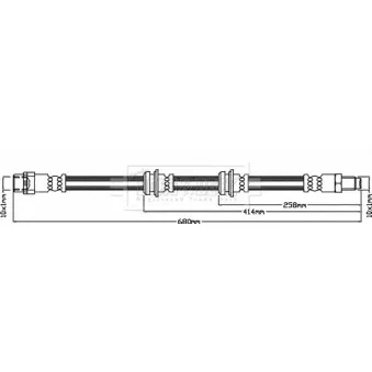 Flexible de frein BORG & BECK BBH8618