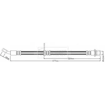Flexible de frein BORG & BECK BBH8621
