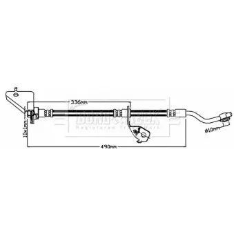 Flexible de frein BORG & BECK BBH8623