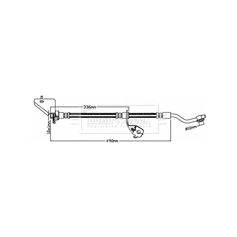 Flexible de frein BORG & BECK BBH8623